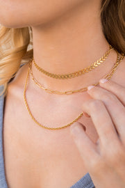 Simplicity Maeve Necklace 18k Gold Plated