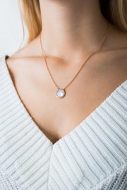 Shell Necklace Myra 18k Rose Gold Plated