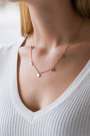 Iconic Iris Necklace 18k Rose Gold Plated