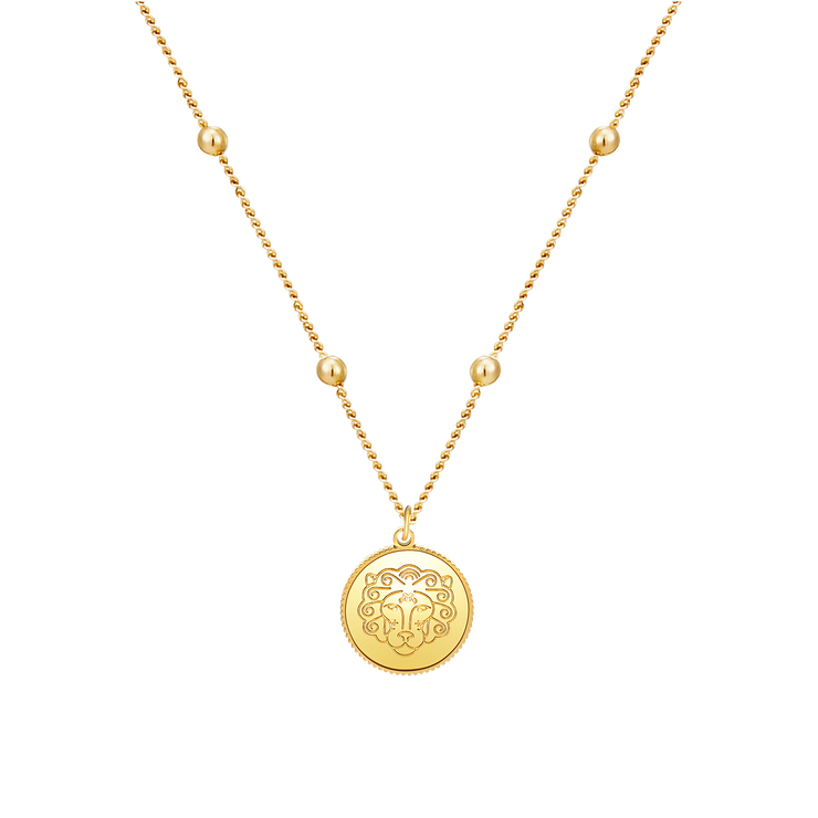 Zodiac Astra Leo Necklace 18K Gold Plated