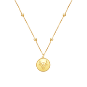 Zodiac Astra Taurus Necklace 18K Gold Plated
