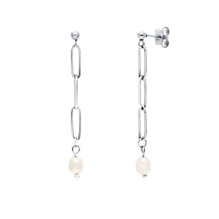 Pearl Loralie Earrings Silver
