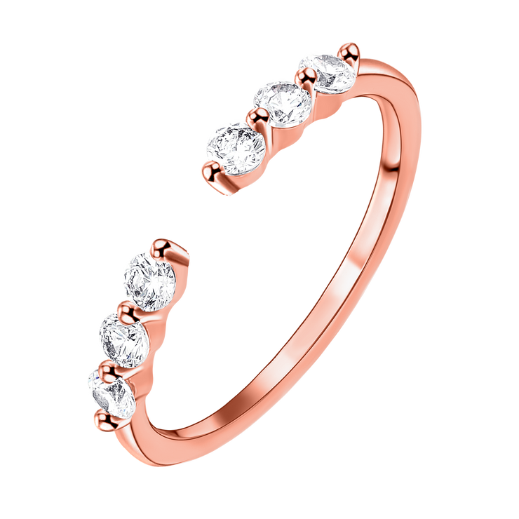 Ona Ring 18k Rose Gold Plated