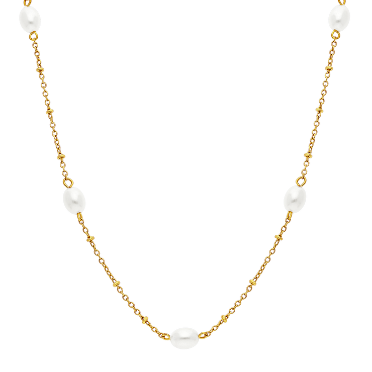 Pearl Davia Necklace 18k Gold Plated