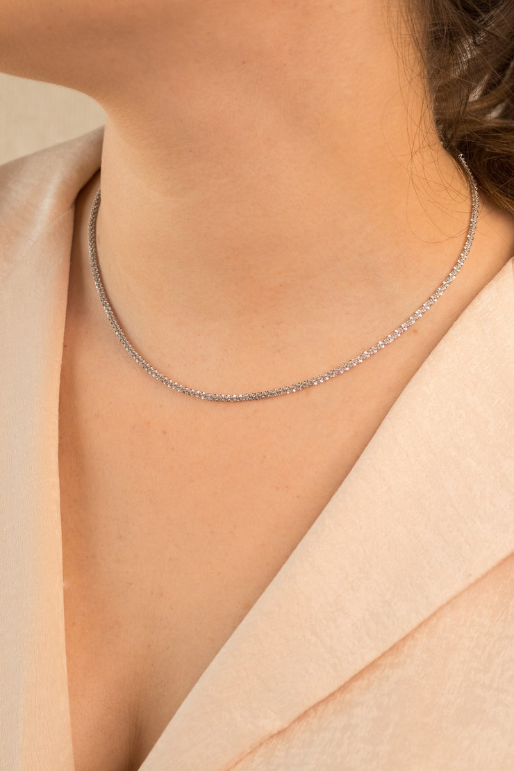 Simplicity Abby Necklace Silver