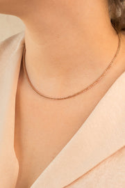Simplicity Abby Necklace 18k Rose Gold Plated