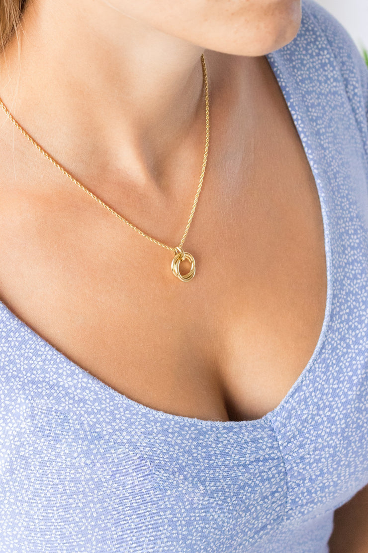 Simplicity Louise Necklace 18k Gold Plated