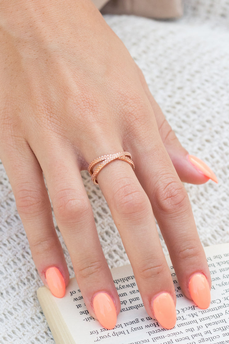 Maddy Ring 18k Rose Gold Plated