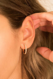 Eternity Elsie Earrings 18k Gold Plated