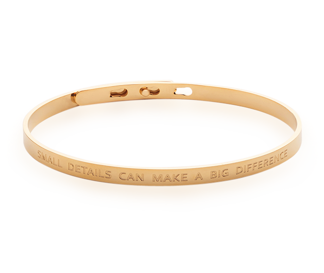 Simplicity Bangle Details 18k Gold Plated