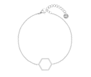 Simplicity Hexagon Bracelet Silver