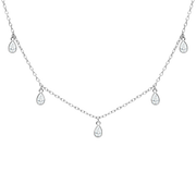 Rainfall Lou Necklace Silver