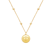 Zodiac Astra Gemini Necklace 18K Gold Plated