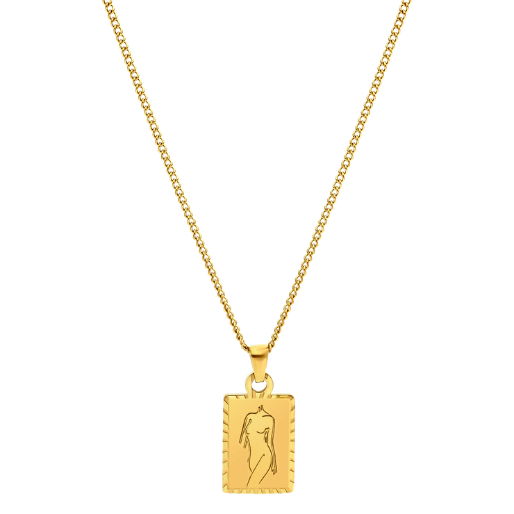 Breast Necklace 18k Gold Plated