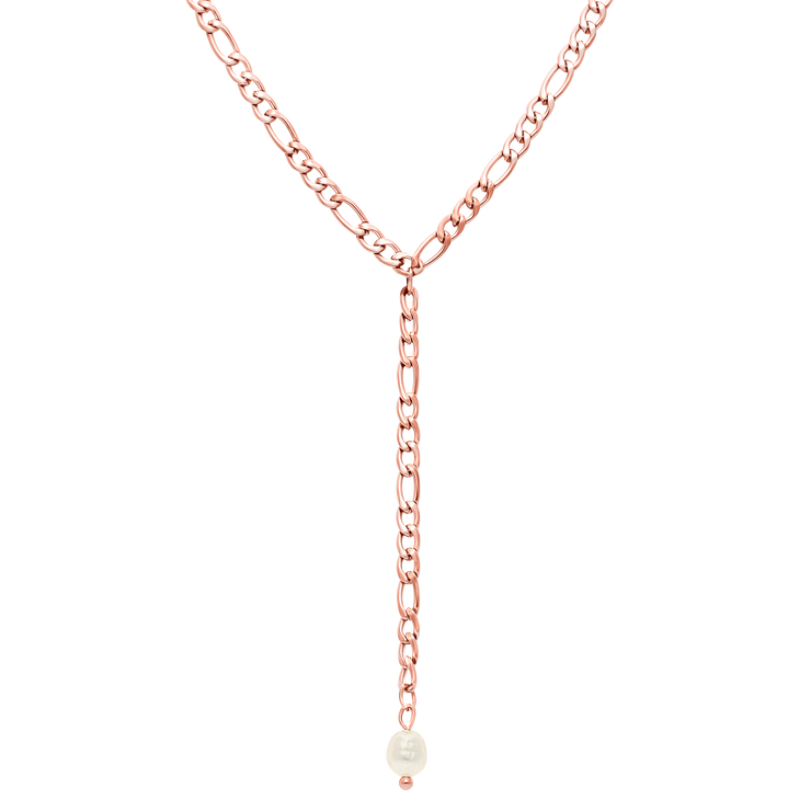 Pearl Zoé Necklace 18k Rose Gold Plated