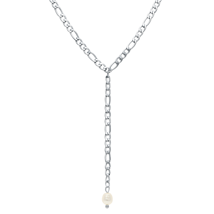 Pearl Zoé Necklace Silver